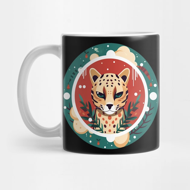 Ocelot in Ornament, Love Cats by dukito